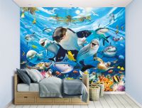 Fototapeta 3D na ścianę dla dzieci PODWODNY ŚWIAT 2